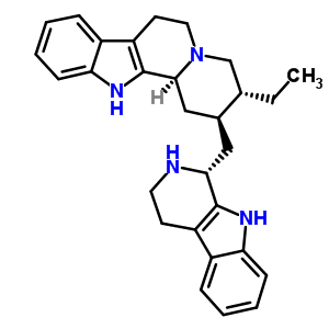 35527-46-9  (2S,3R,12bS)-3-ethyl-2-[(1R)-2,3,4,9-tetrahydro-1H-beta-carbolin-1-ylmethyl]-1,2,3,4,6,7,12,12b-octahydroindolo[2,3-a]quinolizine