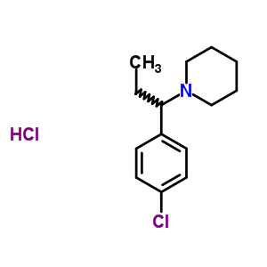 36057-85-9  1-[1-(4-chlorophenyl)propyl]piperidine hydrochloride (1:1)