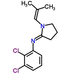 37425-77-7  2,3-dichloro-N-[(2E)-1-(2-methylprop-1-en-1-yl)pyrrolidin-2-ylidene]aniline