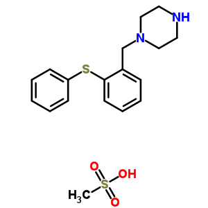 37652-51-0  1-[2-(phenylsulfanyl)benzyl]piperazine methanesulfonate (1:1)