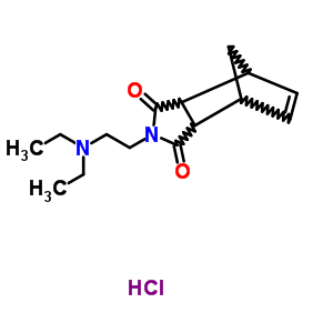 39488-05-6  2-[2-(diethylamino)ethyl]-3a,4,7,7a-tetrahydro-1H-4,7-methanoisoindole-1,3(2H)-dione hydrochloride (1:1)