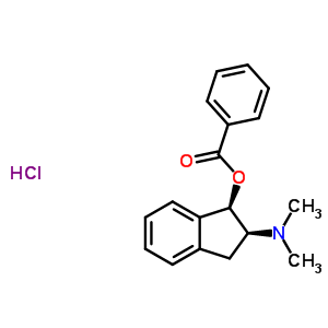 39787-52-5  (1R,2S)-2-(dimethylamino)-2,3-dihydro-1H-inden-1-yl benzoate hydrochloride (1:1)