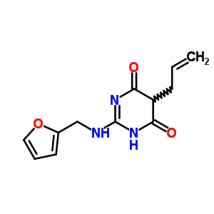 40262-24-6  2-[(furan-2-ylmethyl)amino]-5-(prop-2-en-1-yl)pyrimidine-4,6(1H,5H)-dione