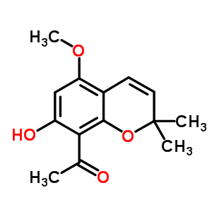 484-18-4  1-(7-hydroxy-5-methoxy-2,2-dimethyl-2H-chromen-8-yl)ethanone