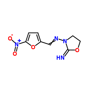 5407-76-1  (2Z)-2-imino-N-[(5-nitrofuran-2-yl)methylidene]-1,3-oxazolidin-3-amine