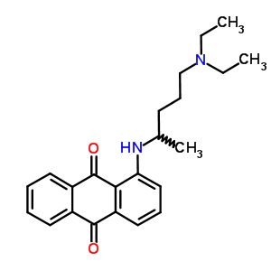 57074-52-9;69658-02-2  1-{[5-(diethylamino)pentan-2-yl]amino}anthracene-9,10-dione