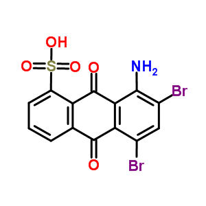 61813-39-6  8-amino-5,7-dibromo-9,10-dioxo-9,10-dihydroanthracene-1-sulfonic acid