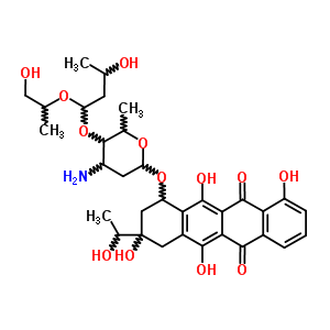 78366-46-8;78919-31-0;78962-31-9  3,5,10,12-tetrahydroxy-3-(1-hydroxyethyl)-6,11-dioxo-1,2,3,4,6,11-hexahydrotetracen-1-yl 3-amino-2,3,6-trideoxy-4-O-{3-hydroxy-1-[(1-hydroxypropan-2-yl)oxy]butyl}hexopyranoside