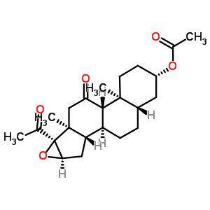 909-98-8  (3beta,5alpha,16alpha)-11,20-dioxo-16,17-epoxypregnan-3-yl acetate