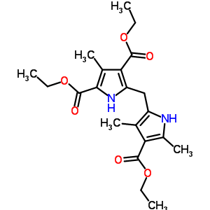 911-70-6  diéthyl 5-{[4-(éthoxycarbonyl)-3,5-diméthyl-1H-pyrrol-2-yl]méthyl}-3-méthyl-1H-pyrrole-2,4-dicarboxylate 