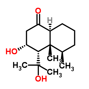 20489-12-7  (3R,4S,4aR,5R,8aS)-3-hydroxy-4-(2-hydroxypropan-2-yl)-4a,5-dimethyloctahydronaphthalen-1(2H)-one