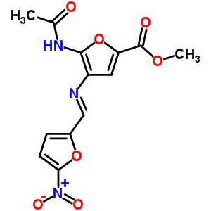 31145-91-2  methyl 5-(acetylamino)-4-{[(E)-(5-nitrofuran-2-yl)methylidene]amino}furan-2-carboxylate