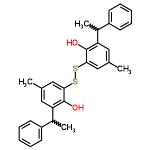 34052-96-5  2,2'-disulfanediylbis[4-methyl-6-(1-phenylethyl)phenol]