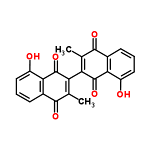 34341-27-0  8,8'-dihydroxy-3,3'-dimethyl-2,2'-binaphthalene-1,1',4,4'-tetrone