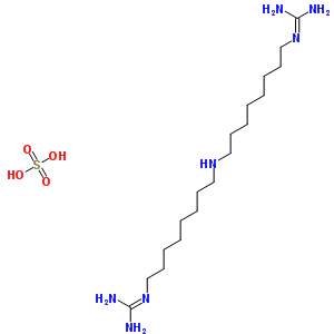 34491-13-9  2,2'-(iminodioctane-8,1-diyl)diguanidine sulfate (1:1)