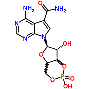 52134-59-5  4-amino-7-[(6R,7R)-2,7-dihydroxy-2-oxidotetrahydro-4H-furo[3,2-d][1,3,2]dioxaphosphinin-6-yl]-7H-pyrrolo[2,3-d]pyrimidine-5-carboxamide