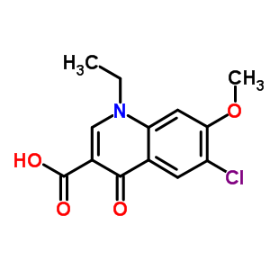 53776-42-4  6-chloro-1-ethyl-7-methoxy-4-oxo-1,4-dihydroquinoline-3-carboxylic acid