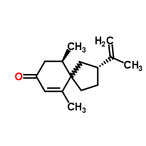 54878-25-0  (2R,10R)-6,10-dimethyl-2-(prop-1-en-2-yl)spiro[4.5]dec-6-en-8-one