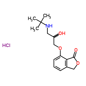 55104-39-7  7-[3-(tert-butylamino)-2-hydroxypropoxy]-2-benzofuran-1(3H)-one hydrochloride (1:1)