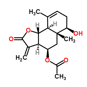 56064-70-1  (3aR,4R,5aR,6R,9aS,9bR)-6-hydroxy-5a,9-dimethyl-3-methylidene-2-oxo-2,3,3a,4,5,5a,6,7,9a,9b-decahydronaphtho[1,2-b]furan-4-yl acetate