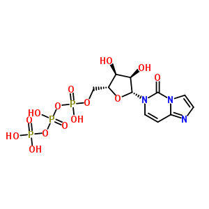 56405-86-8  6-[5-O-(hydroxy{[hydroxy(phosphonooxy)phosphoryl]oxy}phosphoryl)-beta-D-ribofuranosyl]imidazo[1,2-c]pyrimidin-5(6H)-one