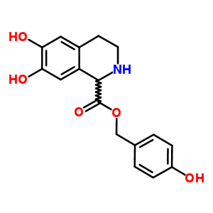 56632-94-1  4-hydroxybenzyl 6,7-dihydroxy-1,2,3,4-tetrahydroisoquinoline-1-carboxylate 56632-94-1  4-hydroxybenzyl 6,7-dihydroxy-1,2,3,4-tetrahydroisoquinoline-1-carboxylate