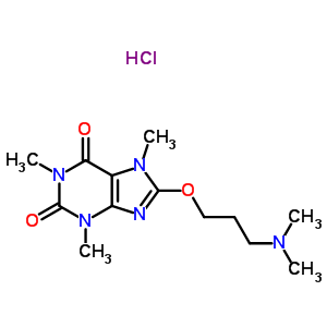 65497-24-7;80539-94-2  8-[3-(dimethylamino)propoxy]-1,3,7-trimethyl-3,7-dihydro-1H-purine-2,6-dione
