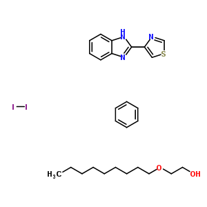 67970-61-0  benzene,molecular iodine,2-nonoxyethanol,2-thiazol-4-yl-1H-benzimidazole