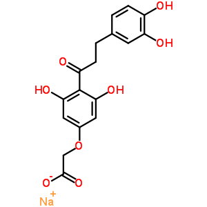 70413-01-3  sodium {4-[3-(3,4-dihydroxyphenyl)propanoyl]-3,5-dihydroxyphenoxy}acetate