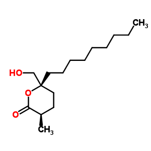 71582-80-4  (3R,6S)-6-(hydroxymethyl)-3-methyl-6-nonyltetrahydro-2H-pyran-2-one