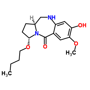 72274-96-5  (3R,11aS)-3-butoxy-8-hydroxy-7-methoxy-1,2,3,10,11,11a-hexahydro-5H-pyrrolo[2,1-c][1,4]benzodiazepin-5-one