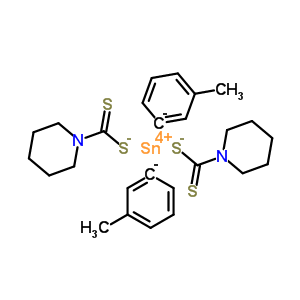 76448-33-4  tin(4+) methylbenzenide piperidine-1-carbodithioate (1:2:2)