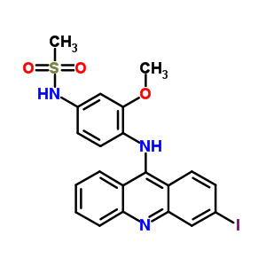 76708-40-2  N-{4-[(3-iodoacridin-9-yl)amino]-3-methoxyphenyl}methanesulfonamide