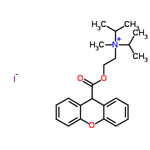 76726-94-8  N-methyl-N-(propan-2-yl)-N-{2-[(9H-xanthen-9-ylcarbonyl)oxy]ethyl}propan-2-aminium iodide