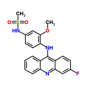 79453-42-2  N-{4-[(3-fluoroacridin-9-yl)amino]-3-methoxyphenyl}methanesulfonamide