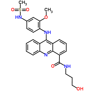 79453-47-7  N-(3-hydroxypropyl)-9-({2-methoxy-4-[(methylsulfonyl)amino]phenyl}amino)acridine-4-carboxamide