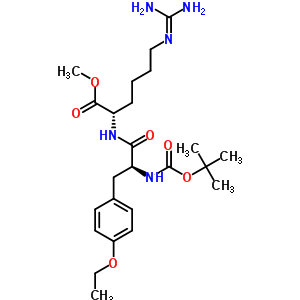 88718-86-9  methyl N-(tert-butoxycarbonyl)-O-ethyl-L-tyrosyl-N~6~-(diaminomethylidene)-L-lysinate