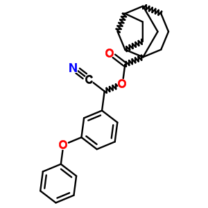 93107-44-9  cyano(3-phenoxyphenyl)methyl tricyclo[4.3.1.1~2,5~]undecane-1-carboxylate