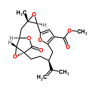95925-22-7  methyl (1R,4S,10R,12S,14R,15R)-12-methyl-17-oxo-4-(prop-1-en-2-yl)-11,16,18,19-tetraoxapentacyclo[12.2.2.1~6,9~.0~1,15~.0~10,12~]nonadeca-6,8-diene-7-carboxylate