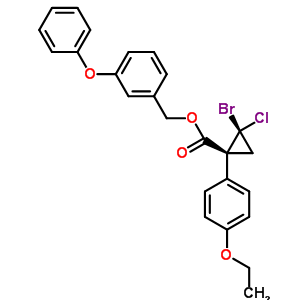 101492-28-8  3-phenoxybenzyl (1R,2S)-2-bromo-2-chloro-1-(4-ethoxyphenyl)cyclopropanecarboxylate 101492-28-8  3-phenoxybenzyl (1R,2S)-2-bromo-2-chloro-1-(4-ethoxyphenyl)cyclopropanecarboxylate