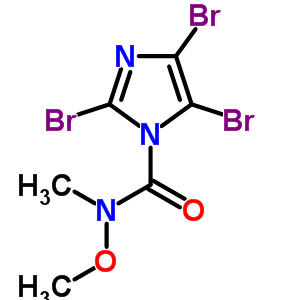 102342-06-3  2,4,5-tribromo-N-methoxy-N-methyl-1H-imidazole-1-carboxamide