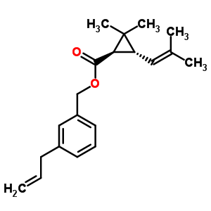 106961-85-7  3-(prop-2-en-1-yl)benzyl (1R,3R)-2,2-dimethyl-3-(2-methylprop-1-en-1-yl)cyclopropanecarboxylate