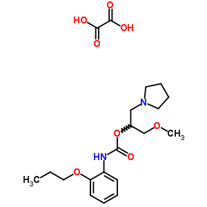 111364-34-2  1-methoxy-3-(pyrrolidin-1-yl)propan-2-yl (2-propoxyphenyl)carbamate ethanedioate (1:1)