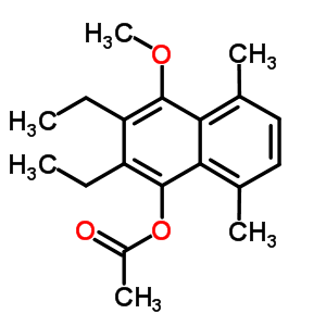 123332-39-8  2,3-diethyl-4-methoxy-5,8-dimethylnaphthalen-1-yl acetate