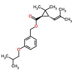 128347-58-0  3-(2-methylpropoxy)benzyl (1R,3R)-2,2-dimethyl-3-(2-methylprop-1-en-1-yl)cyclopropanecarboxylate