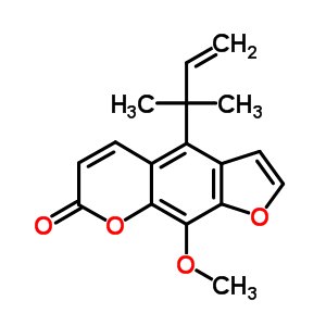 34155-80-1  9-methoxy-4-(2-methylbut-3-en-2-yl)-7H-furo[3,2-g]chromen-7-one