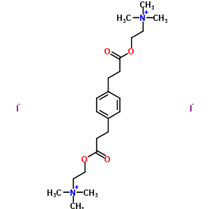 37683-44-6  2,2'-{benzene-1,4-diylbis[(1-oxopropane-3,1-diyl)oxy]}bis(N,N,N-trimethylethanaminium) diiodide