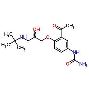 56980-96-2  1-{3-acetyl-4-[3-(tert-butylamino)-2-hydroxypropoxy]phenyl}urea