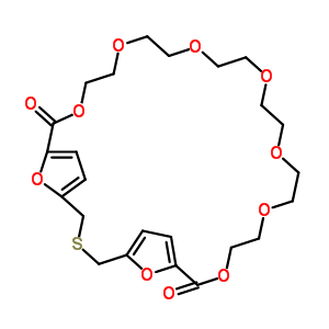 71349-38-7  10,13,16,19,22,25,28,33,34-nonaoxa-3-thiatricyclo[28.2.1.1~5,8~]tetratriaconta-1(32),5,7,30-tetraene-9,29-dione