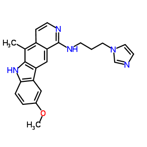 74861-83-9  N-[3-(1H-imidazol-1-yl)propyl]-9-methoxy-5-methyl-6H-pyrido[4,3-b]carbazol-1-amine